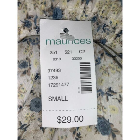 NWT Maurices Floral Cottagecore Chiffon Layered Lace Mini Skirt Small - Picture 11 of 12